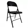 Chaise noire en métal Chaise noire en métal