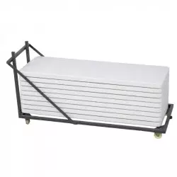Chariot de transport pour tables polypro rectangle