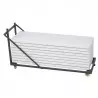 Chariot de transport pour tables polypro rectangle