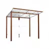 Abribus longueur 2500 mm aspect Corten Abribus longueur 2500 mm aspect Corten