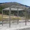 Arrêt de bus gris procity de 2500 mm en milieu rural Arrêt de bus gris procity de 2500 mm en milieu rural