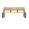 Banc de ville en acier et bois