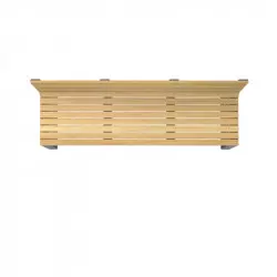 Assise et dossier en bois relié du banc extérieur Assise et dossier en bois relié du banc extérieur