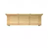 Assise et dossier en bois relié du banc extérieur Assise et dossier en bois relié du banc extérieur