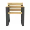 Fauteuil extérieur en bois et acier adapté PMR Fauteuil extérieur en bois et acier adapté PMR