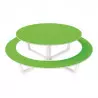 Table pique-nique-ronde-PEHD vert Table pique-nique-ronde-PEHD vert