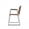 Structure métallique gris anthracite du fauteuil PMR en HPL