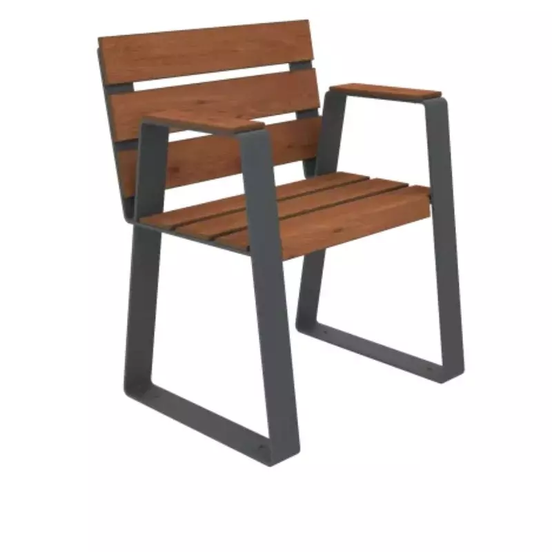 Fauteuil sénior en lames de HPL pin Tyrol