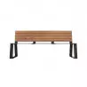 Banc acier et HPL finition aspect lames pin Tyrol