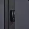 Porte digicode de l'abri vélos sécurisé