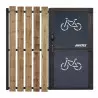 Abri cycles sécurisé bois et acier