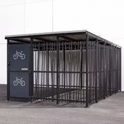 Abri deux-roues sécurisé modèle bambou pour collectivités