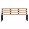 Banc extérieur en lames de HPL chêne clair Banc extérieur en lames de HPL chêne clair