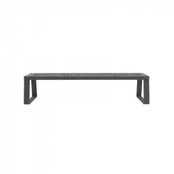 Banquette métallique design anthracite