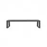 Banquette métallique design anthracite
