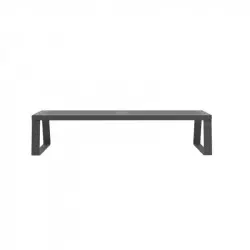 Banquette de ville en métal ajouré coloris anthracite