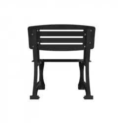 Fauteuil de ville en acier et fonte vue arrière
