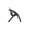 Structure en acier gris anthracite du banc urbain Structure en acier gris anthracite du banc urbain