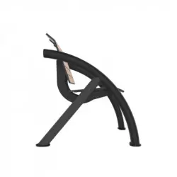 Structure métallique gris anthracite du fauteuil urbain Structure métallique gris anthracite du fauteuil urbain