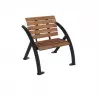 Fauteuil extérieur en lames HPL finition pin Tyrol Fauteuil extérieur en lames HPL finition pin Tyrol