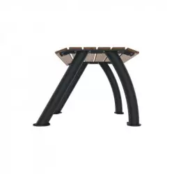 Structure métallique anthracite de la banquette individuelle Structure métallique anthracite de la banquette individuelle
