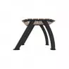 Structure métallique anthracite de la banquette individuelle Structure métallique anthracite de la banquette individuelle
