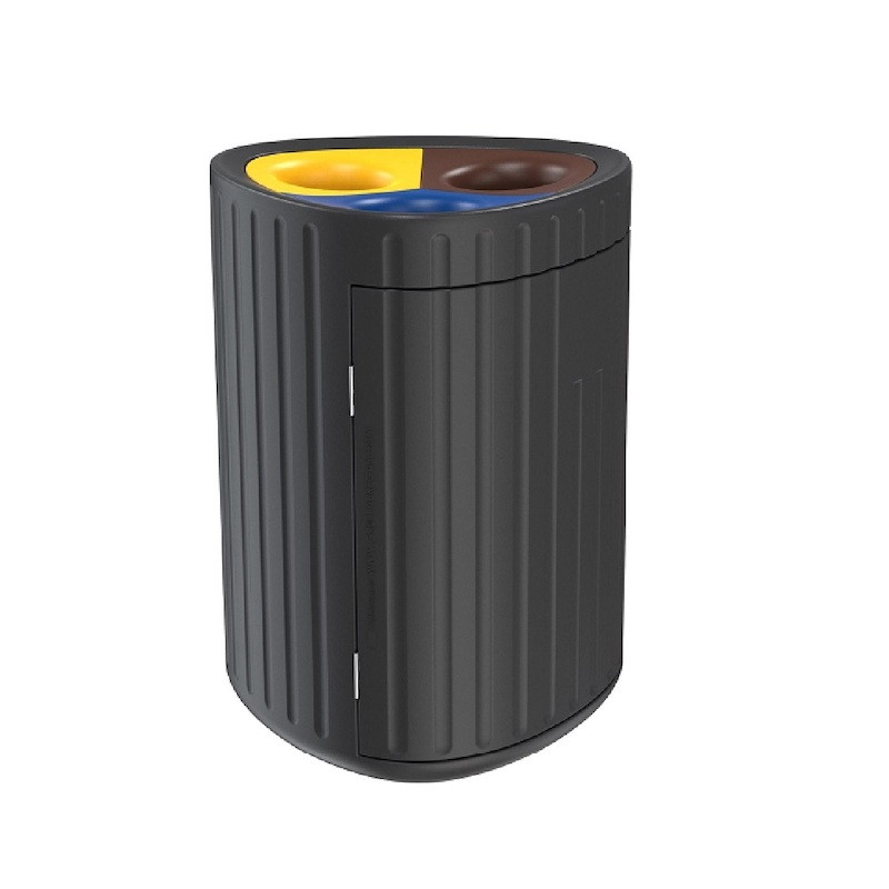 Poubelle de tri sélectif 3 flux