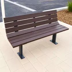Banc de ville en plastique recyclé