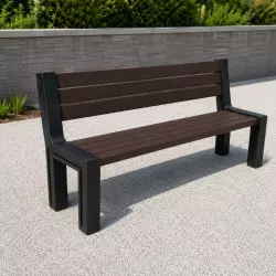 Banc de jardin en plastique recyclé