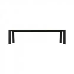 Structure métallique gris 7016 de la banquette urbaine