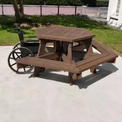 Table de pic-nic accessible PMR