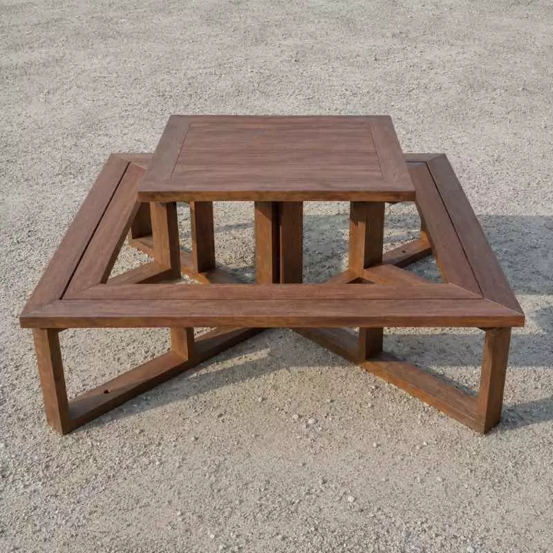 Table de pique-nique 8 personnes en plastique recyclé