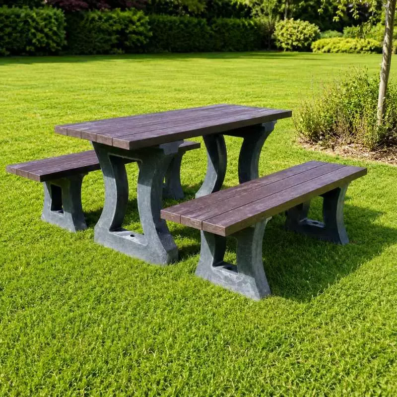 Table pique-nique en plastique recyclé ARCA ÉCO