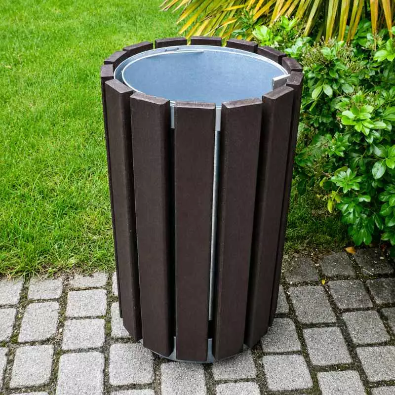 Poubelle collectivités en plastique recyclé