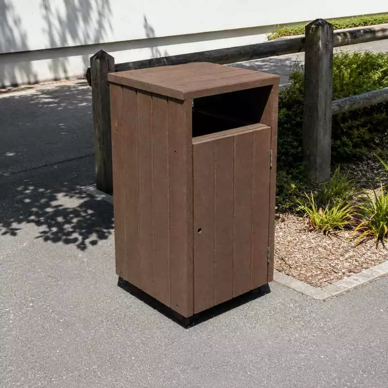 Corbeille de propreté urbaine en plastique recyclé