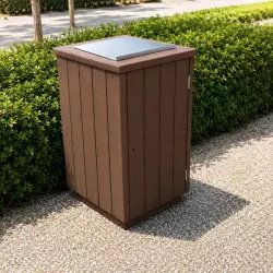 Corbeille urbaine en plastique recyclé