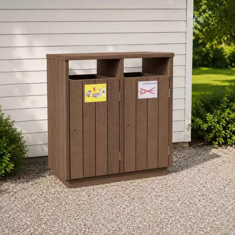 Poubelle tri sélectif pour collectivités