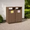 Poubelle tri sélectif pour collectivités