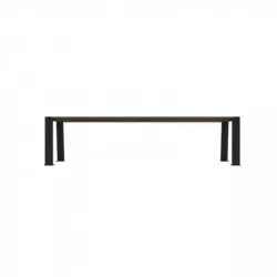 Structure métallique anthracite de la banquette HPL
