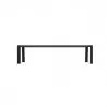 Structure métallique anthracite de la banquette HPL