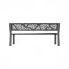 Banc urbain en métal graphique gris 9006