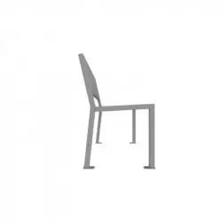 Profil du banc de ville en acier gris 9006
