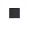 Piétement en acier roulé couleur anthracite de la banquette HPL Piétement en acier roulé couleur anthracite de la banquette HPL