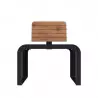 Fauteuil urbain HPL effet lames teinté pin Tyrol et acier