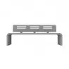 Banc acier extérieur finition gris métal ajouré