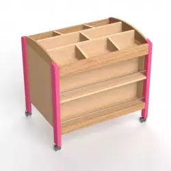 Vue arrière du meuble à dessin Vue arrière du meuble à dessin