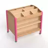 Vue arrière du meuble à dessin Vue arrière du meuble à dessin