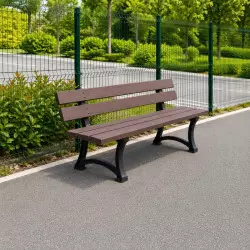 Banc urbain en plastique recyclé