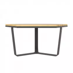 Structure métallique de la table hexagonale en bois Structure métallique de la table hexagonale en bois