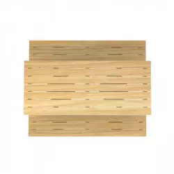 Plateau et assises en bois de la table pique-nique collectivité Plateau et assises en bois de la table pique-nique collectivité
